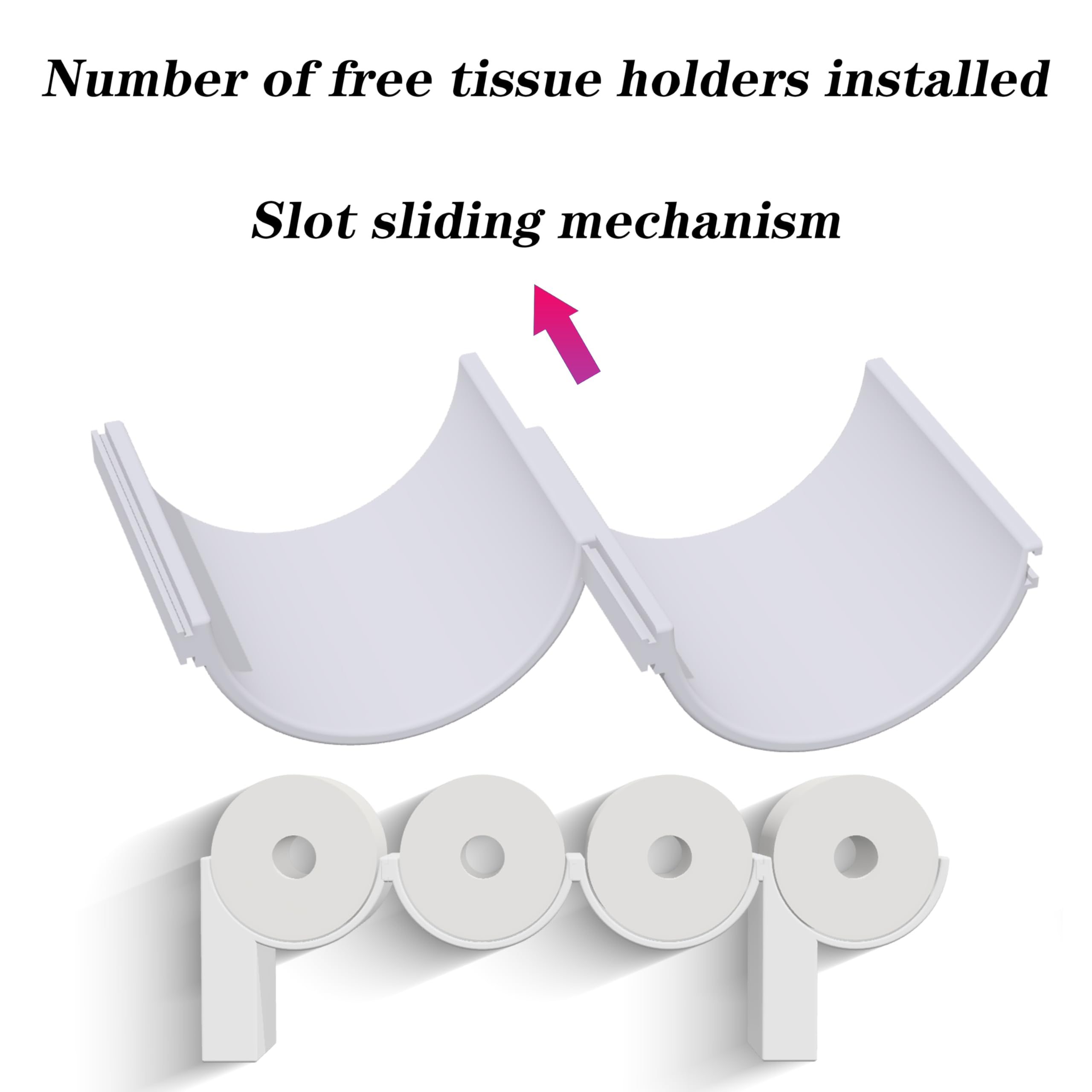 Poop Toilet Paper Holder Stand, 3D Printed Funny Bathroom Decor — Amazon image 4