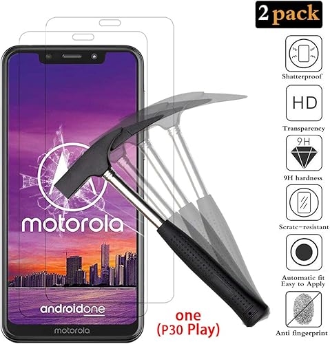 ANEWSIR Pezzi Vetro temperato per Motorola One  P30 Play   Motorola One Pellicole Protettive per Moto One Vetro Temperato Screen Protector  9H Durezza   HD Alta Trasparenza   Garanzia Vita 