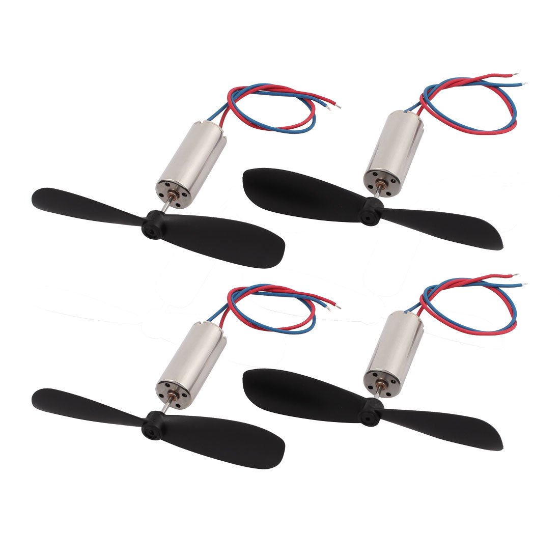 Aexit 2Pair DC Electrical equipment 1.5V 30000RPM 716 Motor w CW CCW Helicopter Propeller for RC Quadcopter