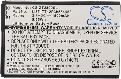 Miniatura 4 de VINTRONS - Batería de 1500 mAh para ZTE Jetpack 890L 4G LTE, Jetpack 4G LTE, Hotspot 890L,