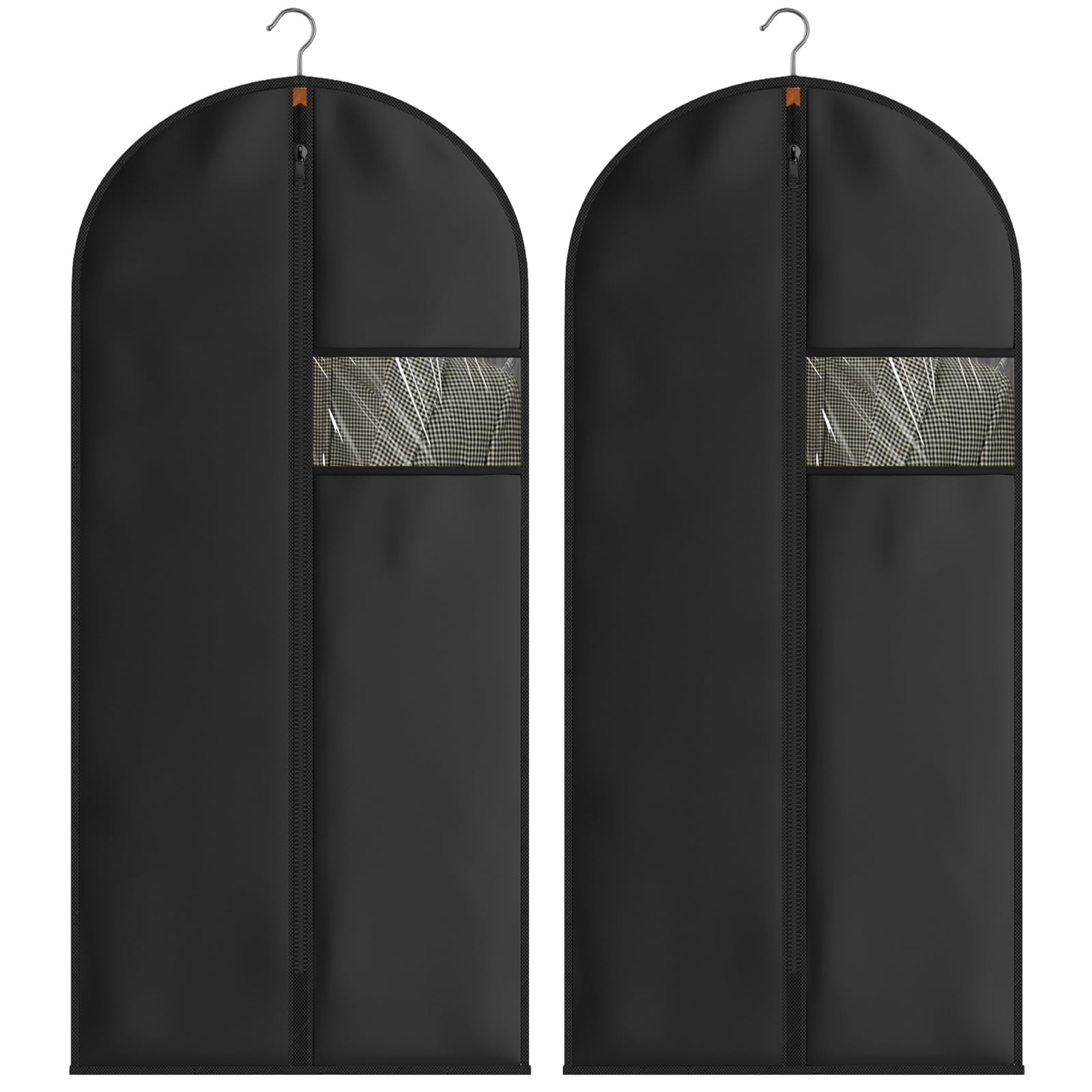 Boyfield Dress Bags, 2 Pack Long Style Suit Bag(Black)