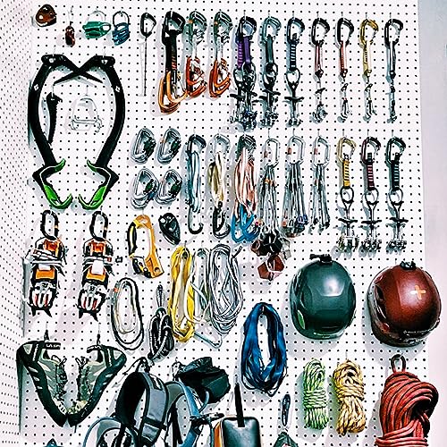 2 Pcs Pegboard, Metal Pegboard Wall Panels - Pegboard Wall Organizer System - Peg Boards For Walls, Small Peg Board Tool Storage, White Pegboard For Garage, Craft Room, Workbench, Kitchen, Office #TOP6