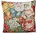 Produktbild Espamira Bauernrose Kissenhülle 40x40 cm GOBELIN Kissen Gobelinkissen Garten Landhaus 70% Polyester 30% Baumwolle