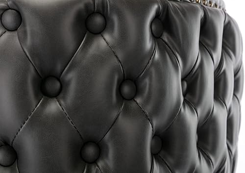 Miniatura 8 de Juego de 2 taburetes de bar giratorios de cuero, altura de asiento ajustable de 25 a 33 pulgadas, modernos taburetes de bar tapizados de poliuretano