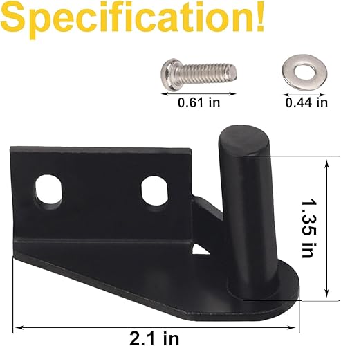 Miniatura 2 de 74050 y 74051 Kit de bisagra de tapa compatible con modelos de parrillas de pellets Pitboss, incluye un lado izquierdo y una bisagra lateral derecha