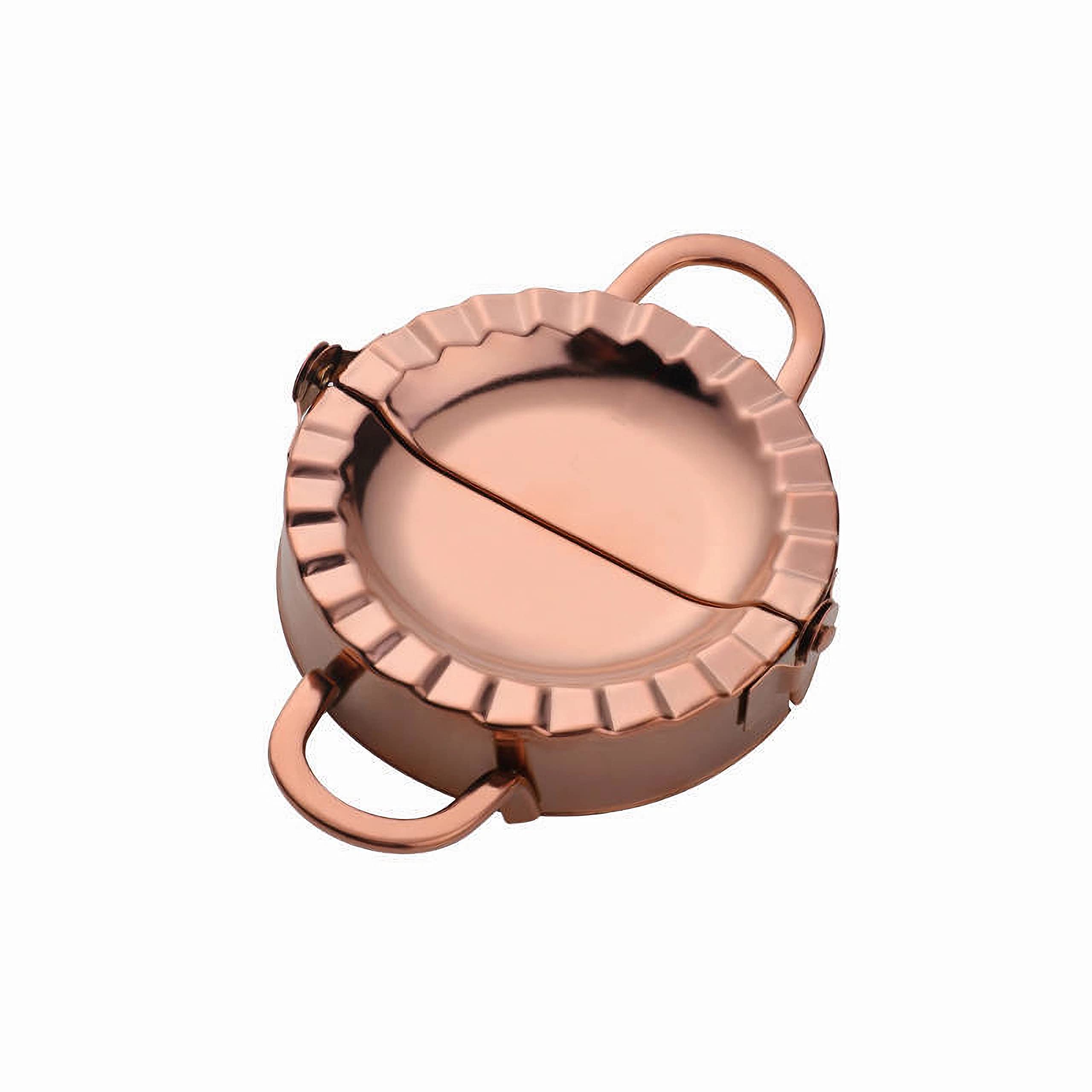 2-in-1 Dumpling Maker Rose Gold Large - Perfect Dumplings, Pies, Ravioli, Empanada and More! | Versatile Dumpling Mould, Pie Maker Machine and Dumpling Wrappers