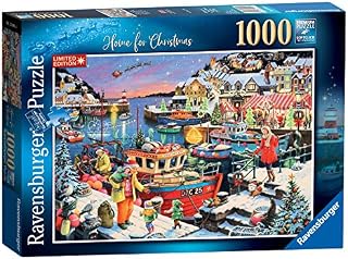 Ravensburger 13991 Home for Christmas 1000 Piece Festive Jigsaw Puzzle for Adults and Kids Age 12 Years Up,