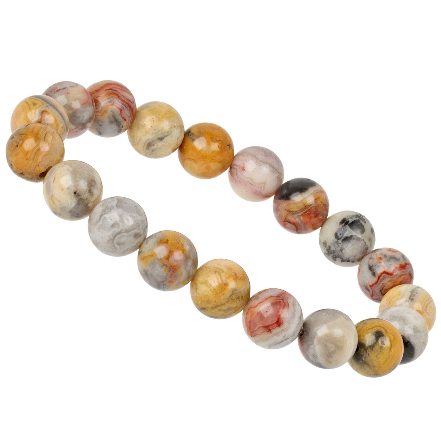 ELEDORO® Chakra Armband 10 mm – Kraftvoller Edelstein-Schmuck aus Natursteinen | Stretcharmband für Damen & Herren | Energie & Achtsamkeit für Alltag, Meditation & Yoga