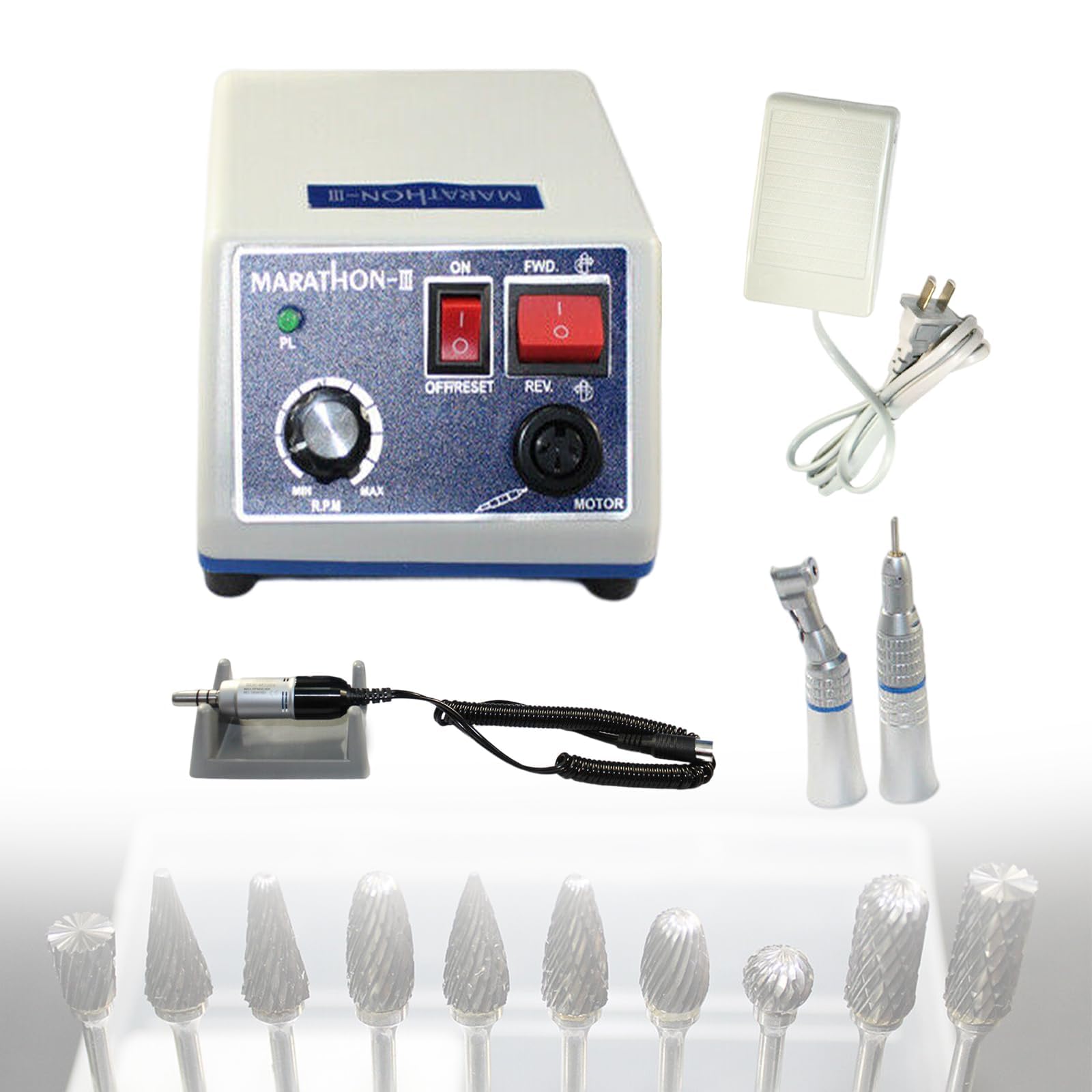 Micromoteur électrique de laboratoire Polissage N3 + 35 K Centrifugeuse de table Micro moteur Ponçage portable Centrifugeuse électrique