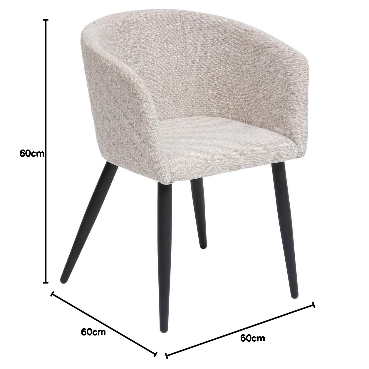 Autour De Moi Fauteuil à Dîner Marlo Atmosphera - Hêtre Ambre Et Design Contemporain Chaise Salle à Manger Confortable