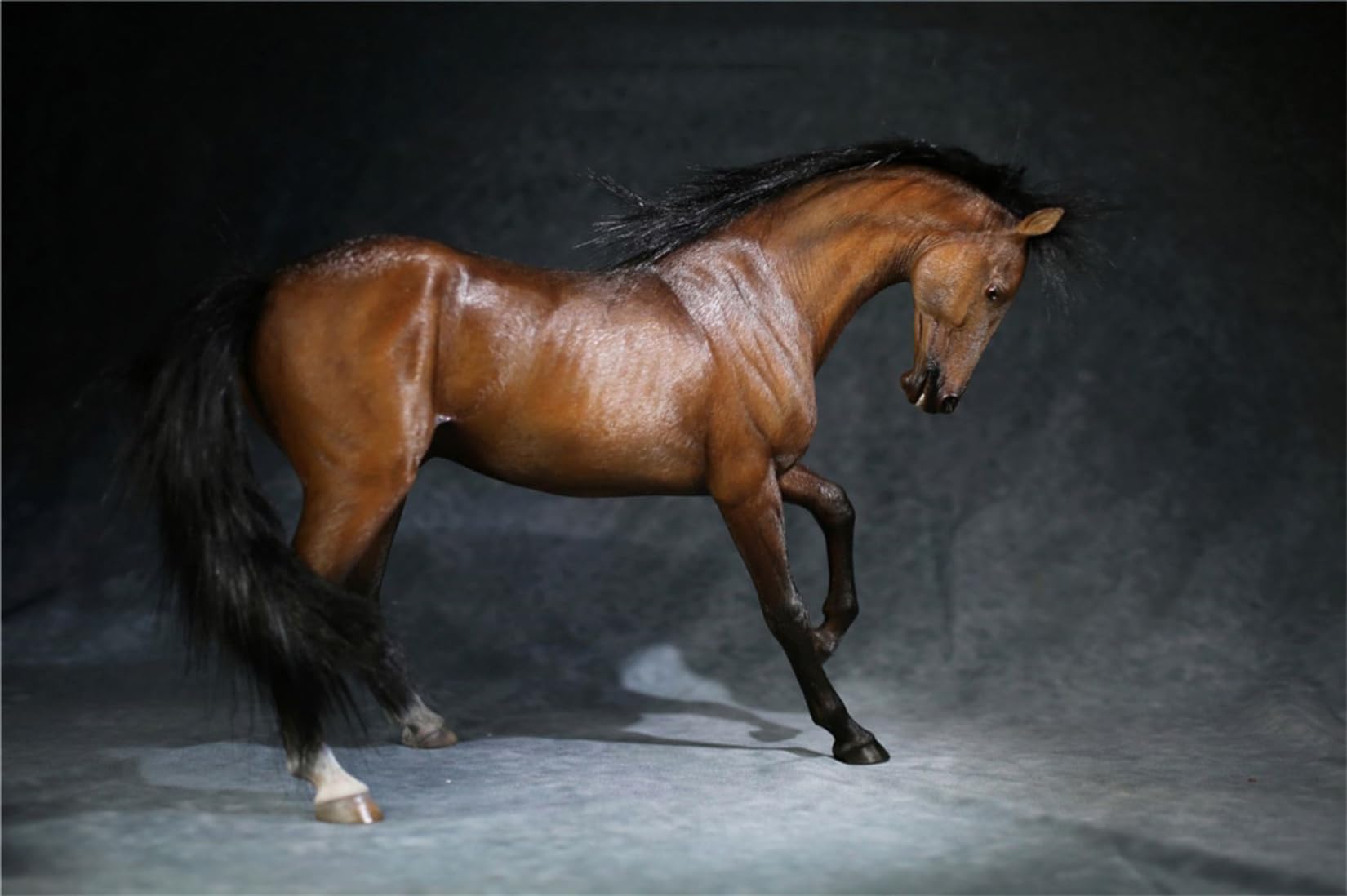 Amazon.co.jp: 1/6 サイズ アハルテケ ホース 馬 黄金の馬 動物 リアル