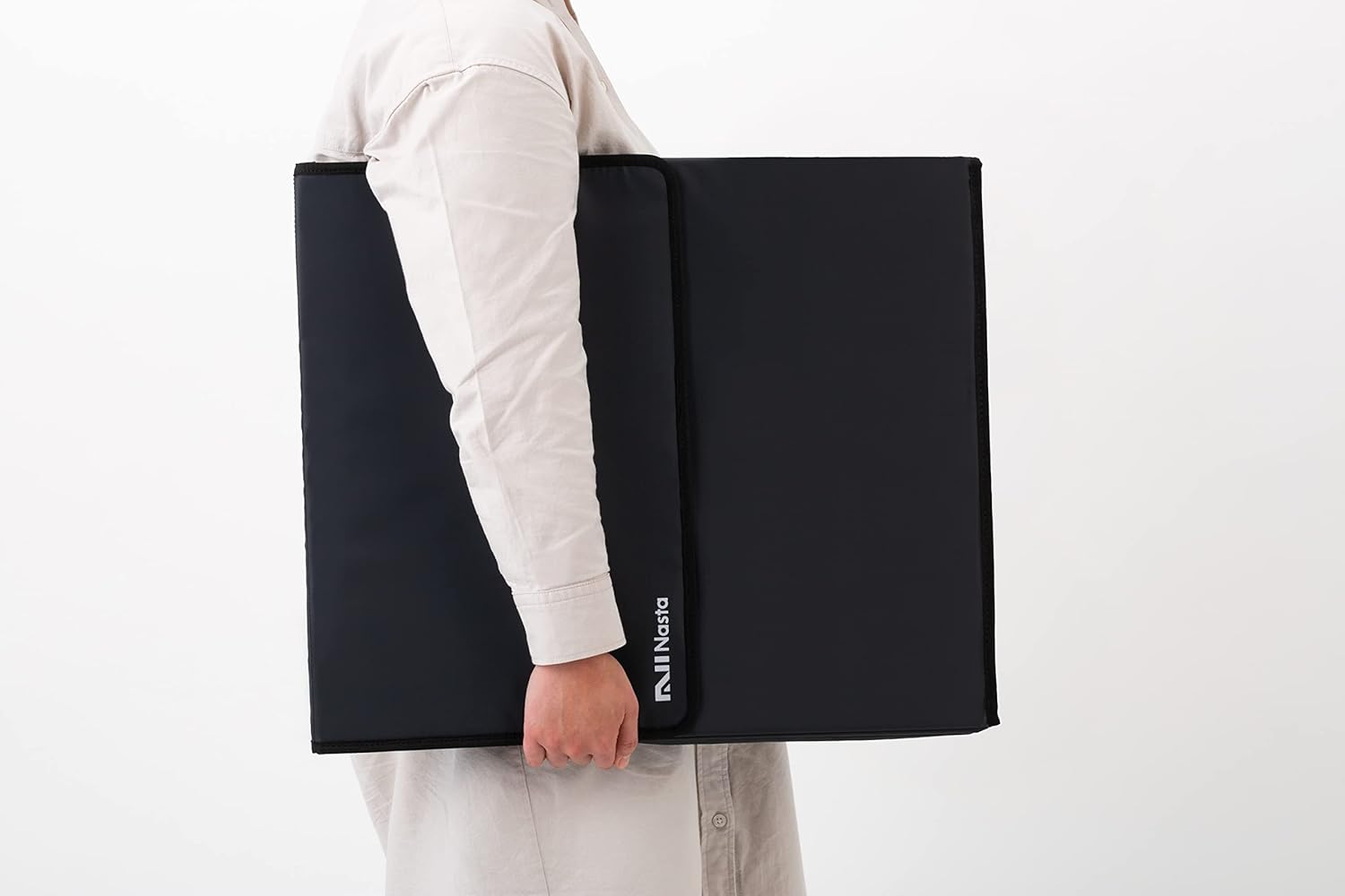 Nasta 宅配ボックス 宅配Box 国内設計 国内品質管理 大容量 70L 撥水加工でしっかり防雨 コンパクトに折りたたみ 簡単設置 保証付き (Lサイズ, ダークグレー)