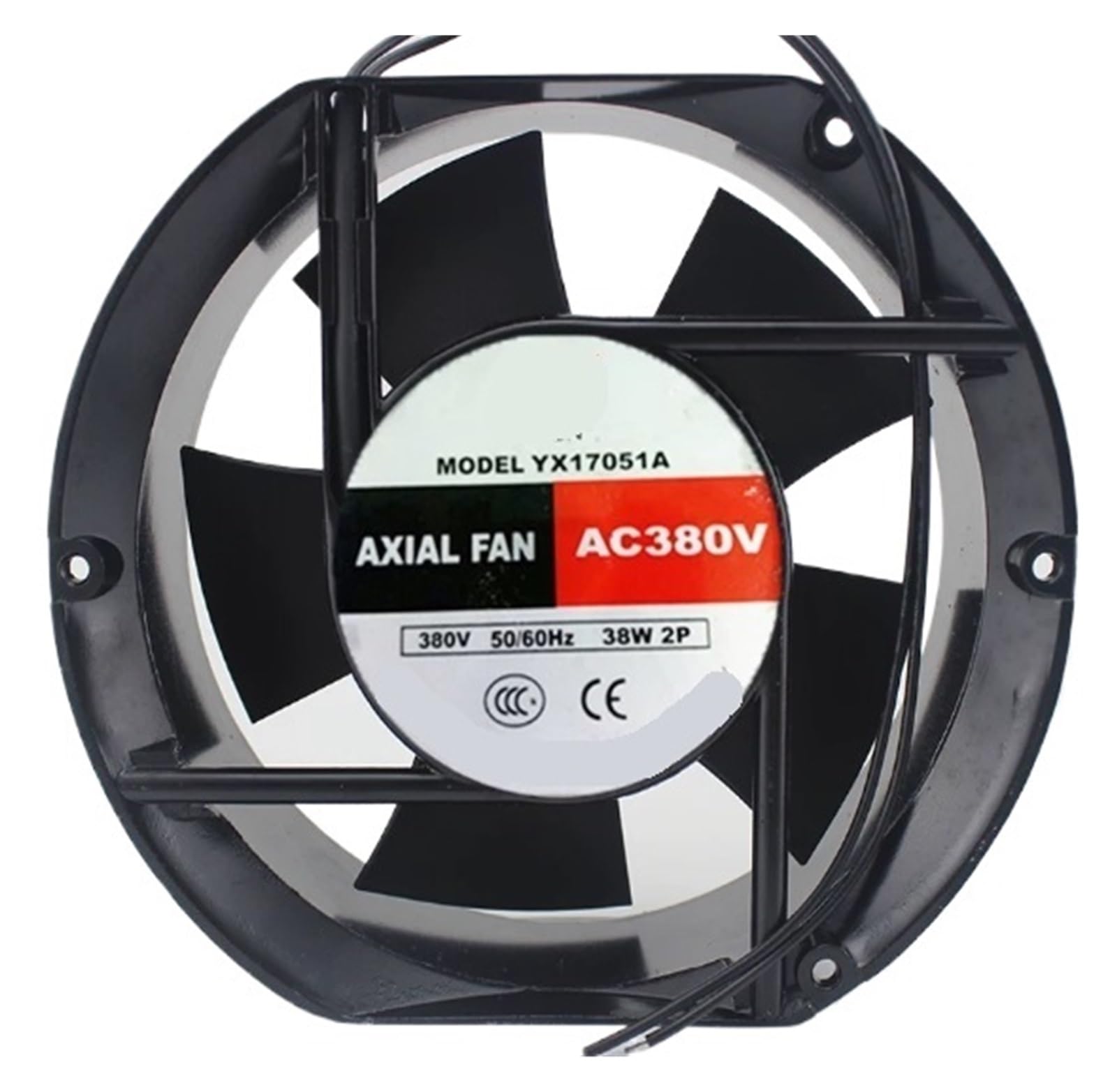 CXDFRSER Fan YX17051A AC 380V 38W 17051 17CM 2 Wire