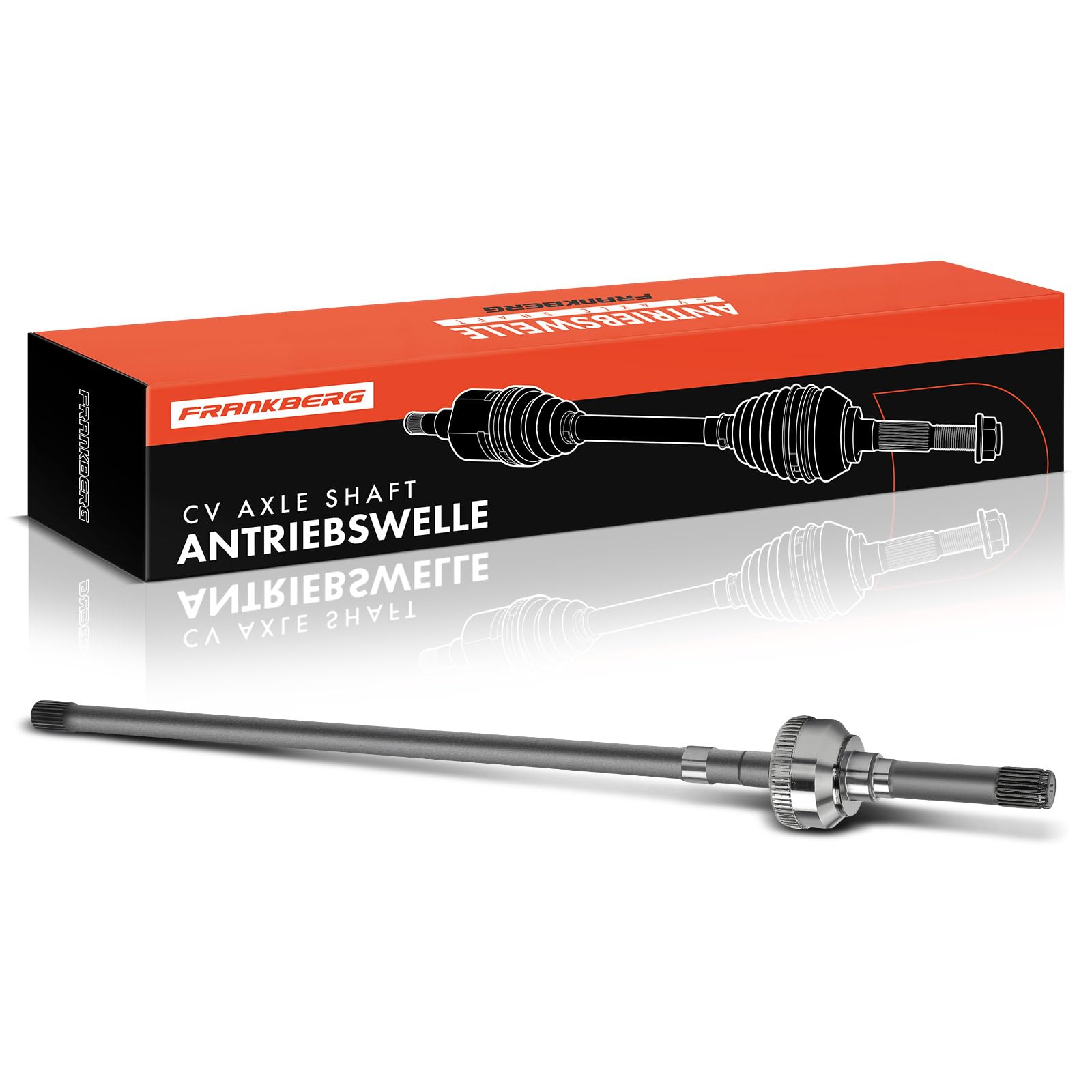 Frankberg Eje motriz Eje de transmisión MT con ABS ring Eje delantero Izquierda Compatible con Defender Cabrio L316 Defender Pick-up L316 Defender Station Wagon L316 Replace# TDB500290
