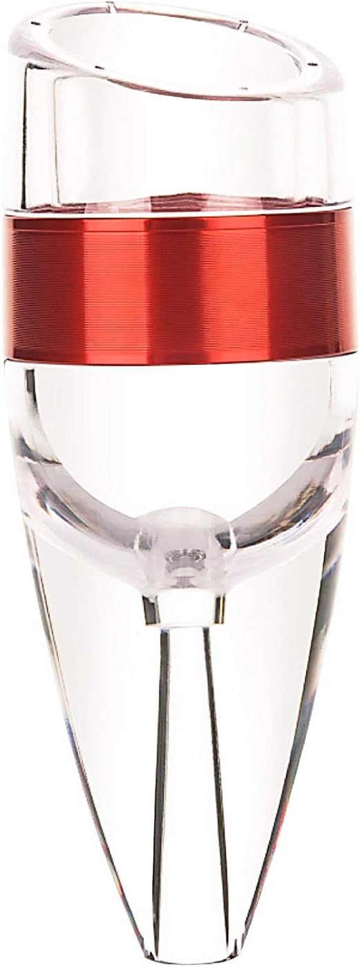 Wine Aerator Pourer Quick Food grade silicon Aerating Stylish Stainless steel Red