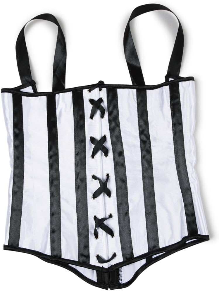 Underbust Corset basques and Corsets plus size bustier halter stripe women top victorian costumes - Image 5