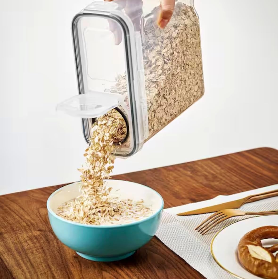 Airtight Food Storage Dispensers for Beans, Pasta, Cereals (4 Pack) VY00822