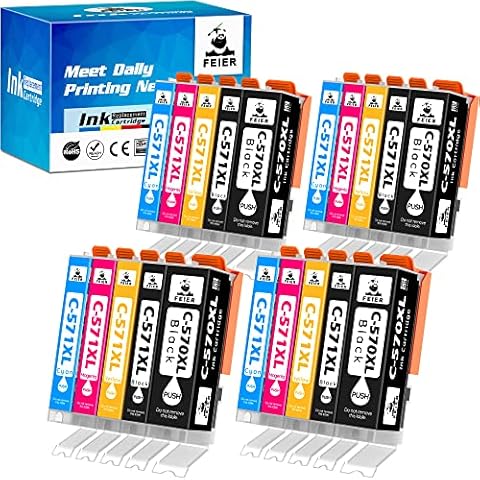 FEIER 20-Pack Compatible Ink Cartridges Replacement Cover