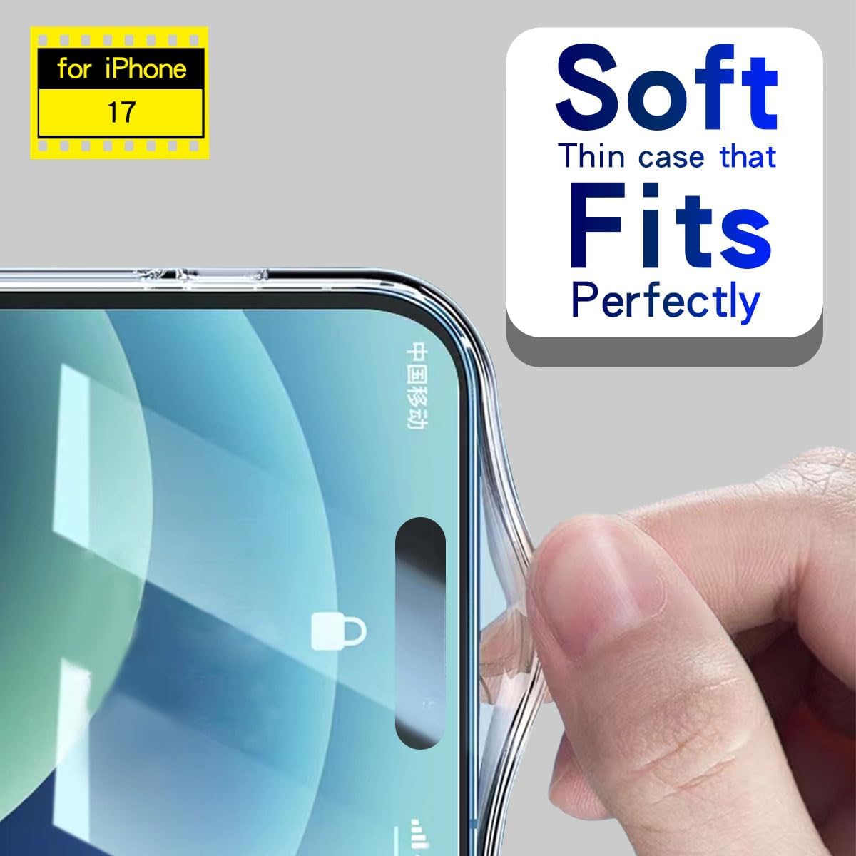 Mirror Case Compatible with iPhone 17 for Women Girls, [Four Corner Airbag Protection] [Elastic Shockproof Bumper] HD Mirror Back Beauty Makeup Phone Case Silver - Image 4