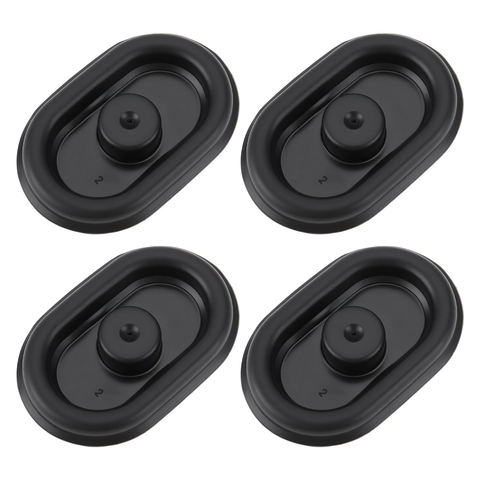 Briny River 4x Car Body Floor Underfloor Grommet Closure Plug Cover N91055001 Compatible with VW Rubber 25×45mm
