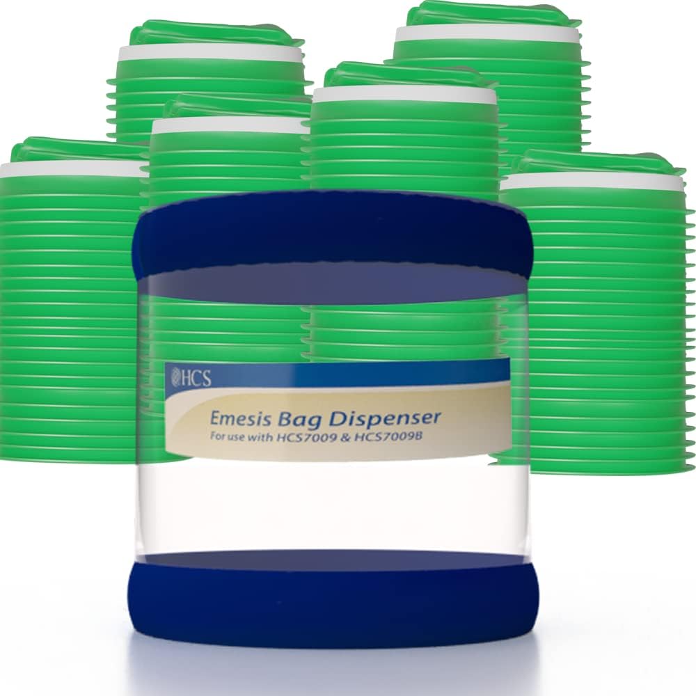 HCS Emesis Bag Dispenser Including 144 (1 Case) Green HCS