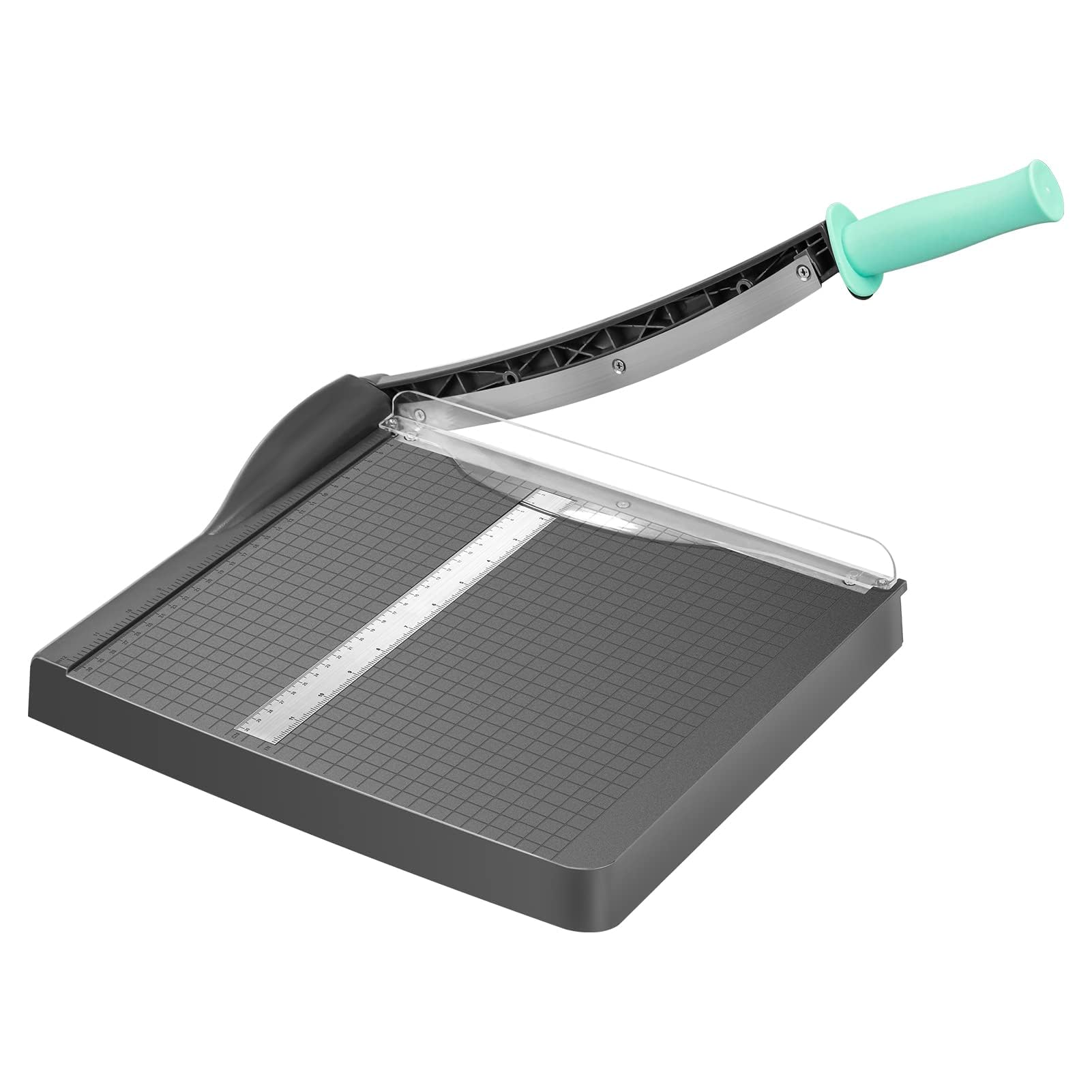 Paper Cutter, 12" Cut Length Paper Trimmer, Gridded Paper Picture Photo Guillotine, Heavy Duty Guillotine Paper Cutters and Trimmers for Cardstock Paper Crafts Paper Slicer for Office Home School
