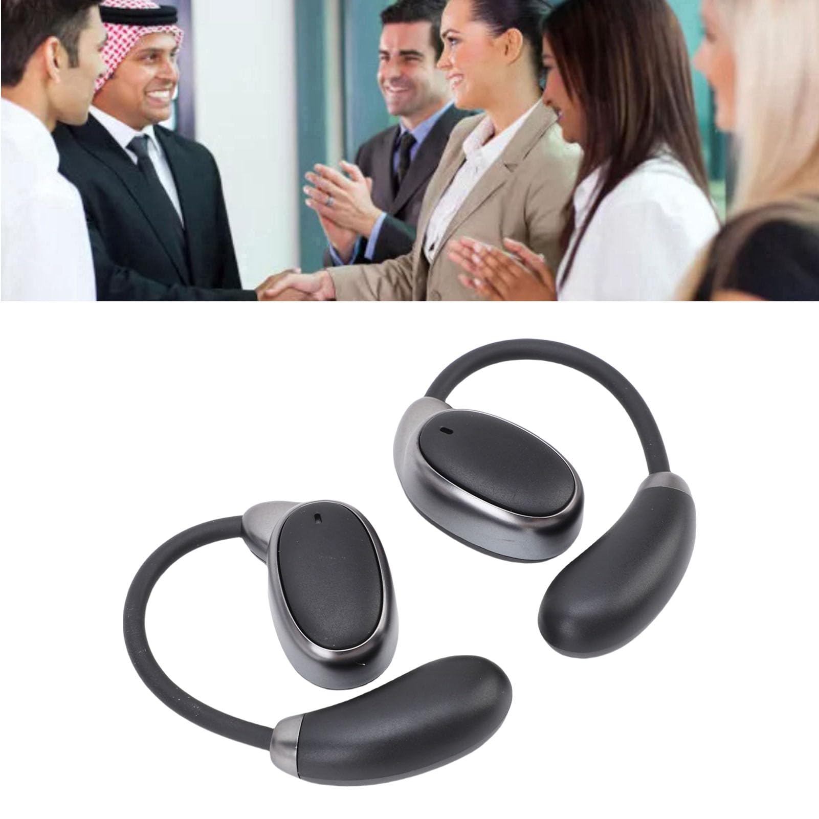 Goshyda Aurbud di AI Translation in Tempo Reale - 150 Lingue Dispositivo Traduttore Nessuna Abbonamento, Cuffie Bluetooth 5.4 Translator con Alta Precisione per le attività di Viaggio