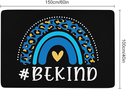 Miniatura 3 de Be Kind Rainbow Spread Kindness - Alfombra para niños, niñas, adolescentes, alfombra de piso, tapete de interruptor para ciencia, feminismo,