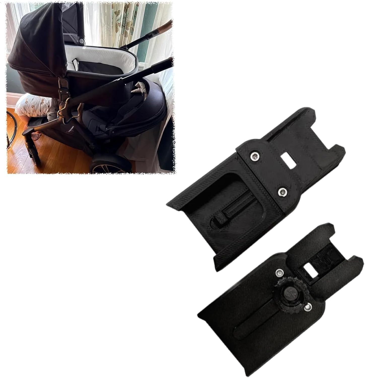 2Pcs Adapter Compatible with UPPAbaby, Compatible with Nuna Demi Next, Compatible with V1, V2, V3 Bassinets, Easy Installation : Baby