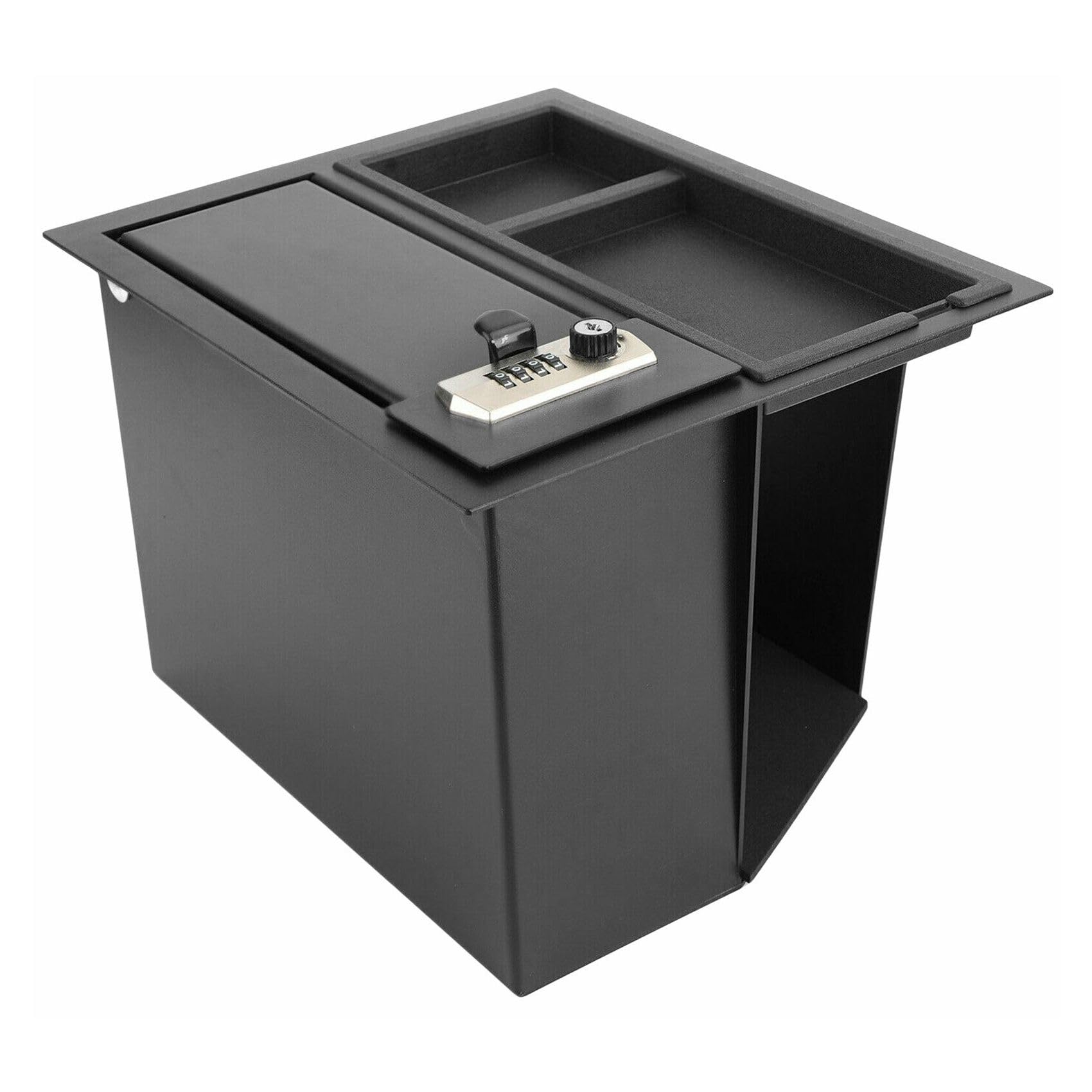 LDAUTOPS Center Console Safe Storage Box with & Tray for Toyota for Tundra 2014-2021 Black 00016-34174 0001634174