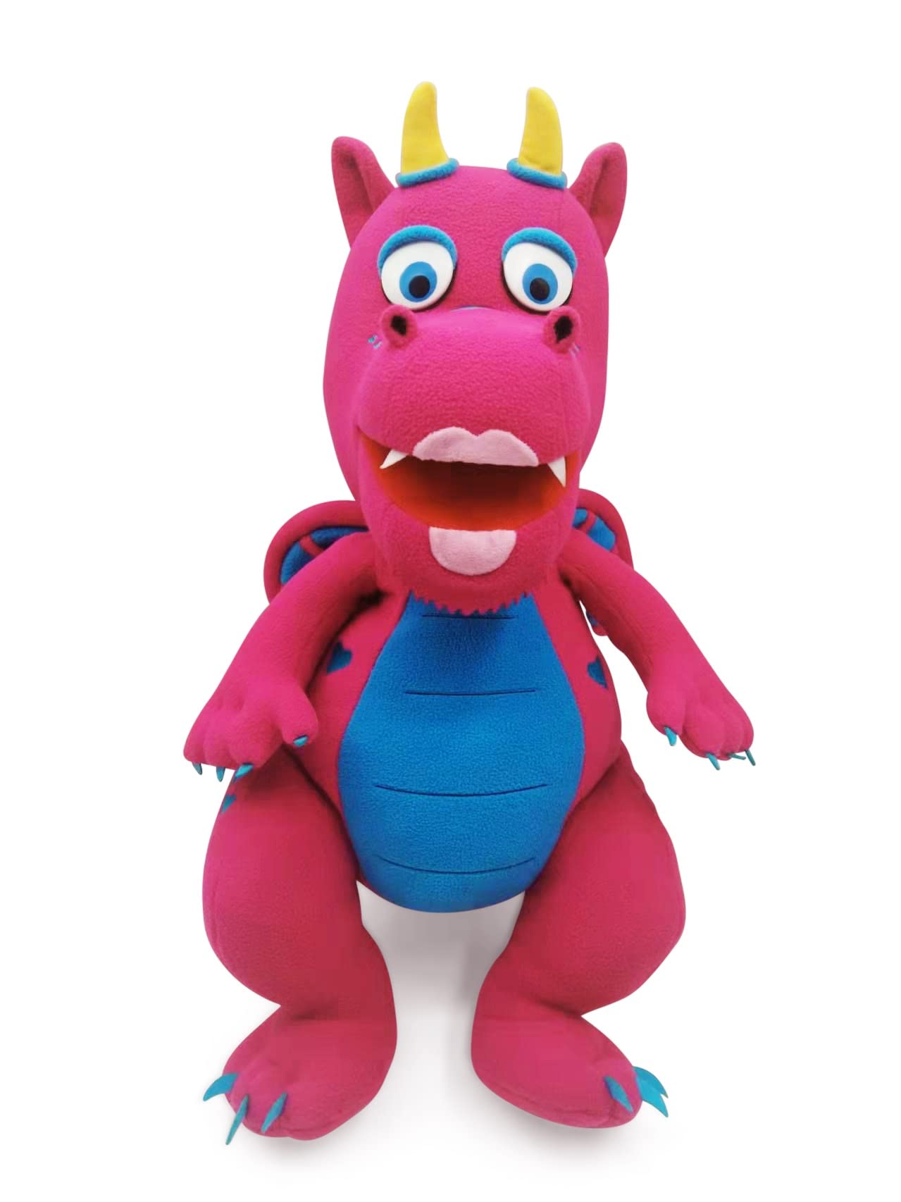 Puppet Pals 18” Fiona The Pink Dragon Hand Puppet – Professional Plush Toy for Kids & Adults, Ideal for Storytelling, Puppetry, and Educational Play