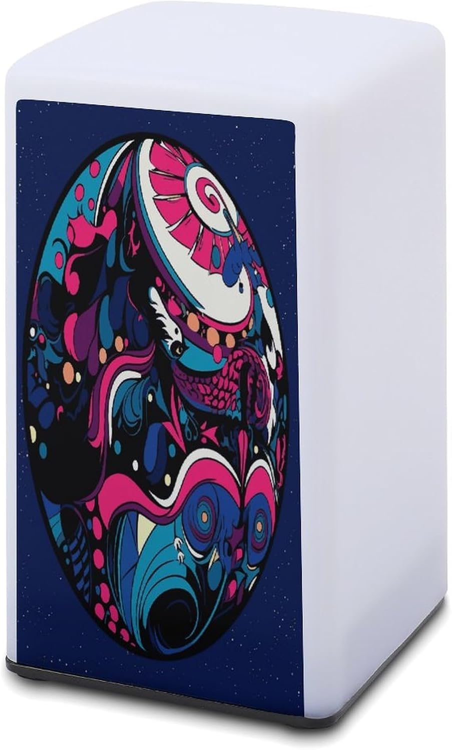 Cordless Night Light Battery Powered Dimmable Lamp for Reading Blue Ornaments Small Desk Lamp for Bedroom Living Room Office