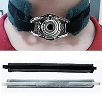 Vista 1 de 2 lazos reutilizables para cirugía de cuello para traqueotomía, suministros de soporte de tubo de traqueotomía ajustable, suave, reutilizable, se