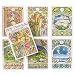 Tarotkarten Tarot Card Deck 36 stücke Jugendstil Lenormand Weissagung Zukunft Schicksal Vorhersage Orakelkarten Mysterious Astrology Board Spiel Tarot Kartenset, für Anfänger oder Erlebte