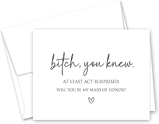 InvitationHouse Bitch, You Knew - Will You Be My Maid of Honor Card