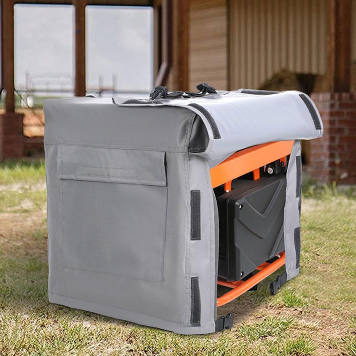 Alipis Cubierta de Generador Resistente al Agua, Funda Protectora para Generadores, 600d Oxford, 38x28x30 Pulgadas, Portátil, para Exterior Estaciones