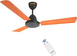 SINOX Hybrid Edge 48’’ BLDC Ceiling Fan with Dual Input | Smart Remote Features | Runs on Battery & Solar Power | High Air... Price In India