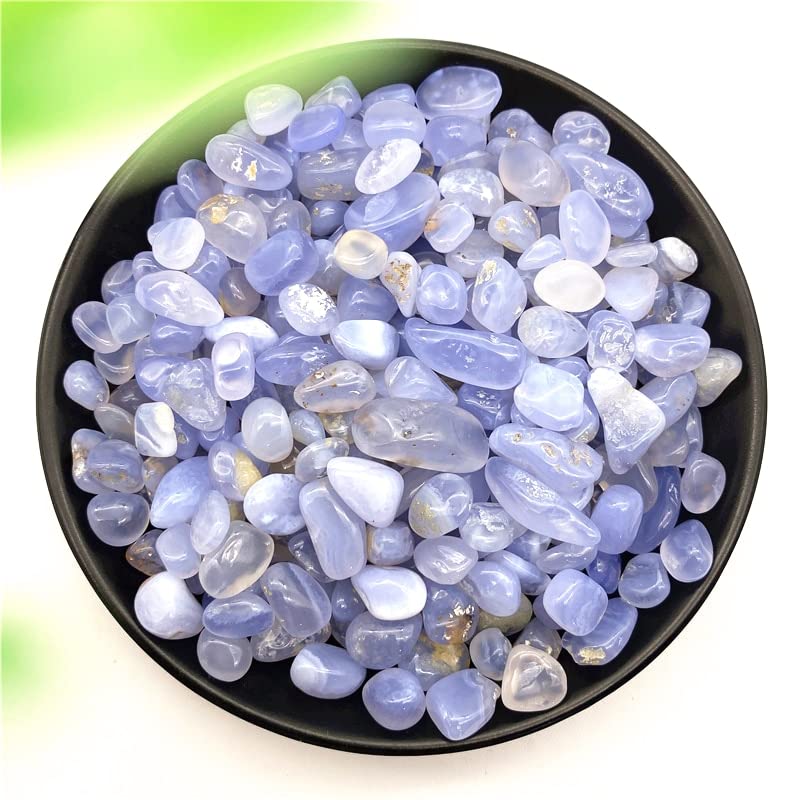 Cristallo di Quarzo Ghiaia Lucido Blu Naturale da 50 g Adatto for la Decorazione Domestica del Giardino dell'acquario Raccolta domiciliare