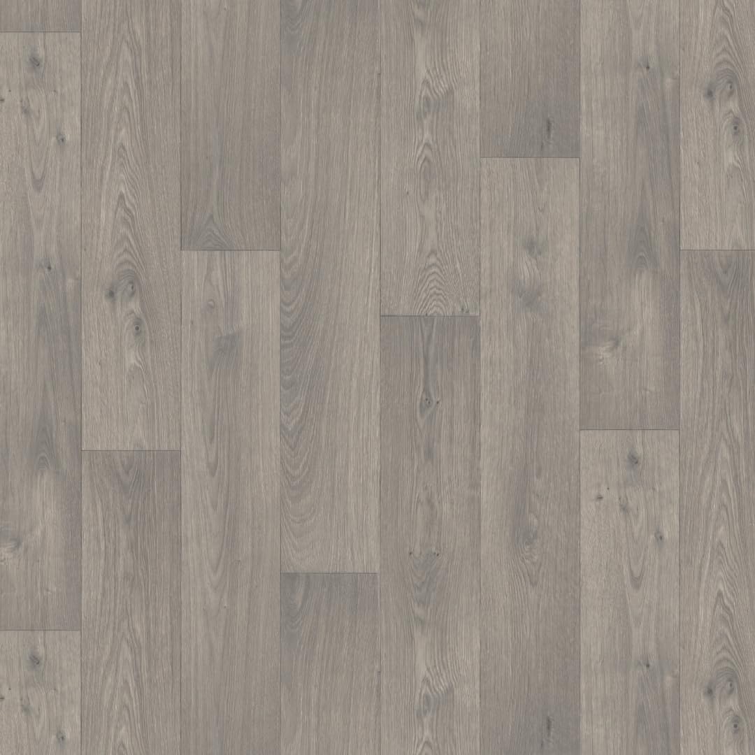 Vinyl Flooring Wood Oak Plank Effect Easy DIY Vinyl Flooring Roll | Non-Slip Easy Clean Waterproof Lino Vinyl Floor | Living Dining Room, Lounge, Hallway Flooring (Soft Grey, 3m x 3m)