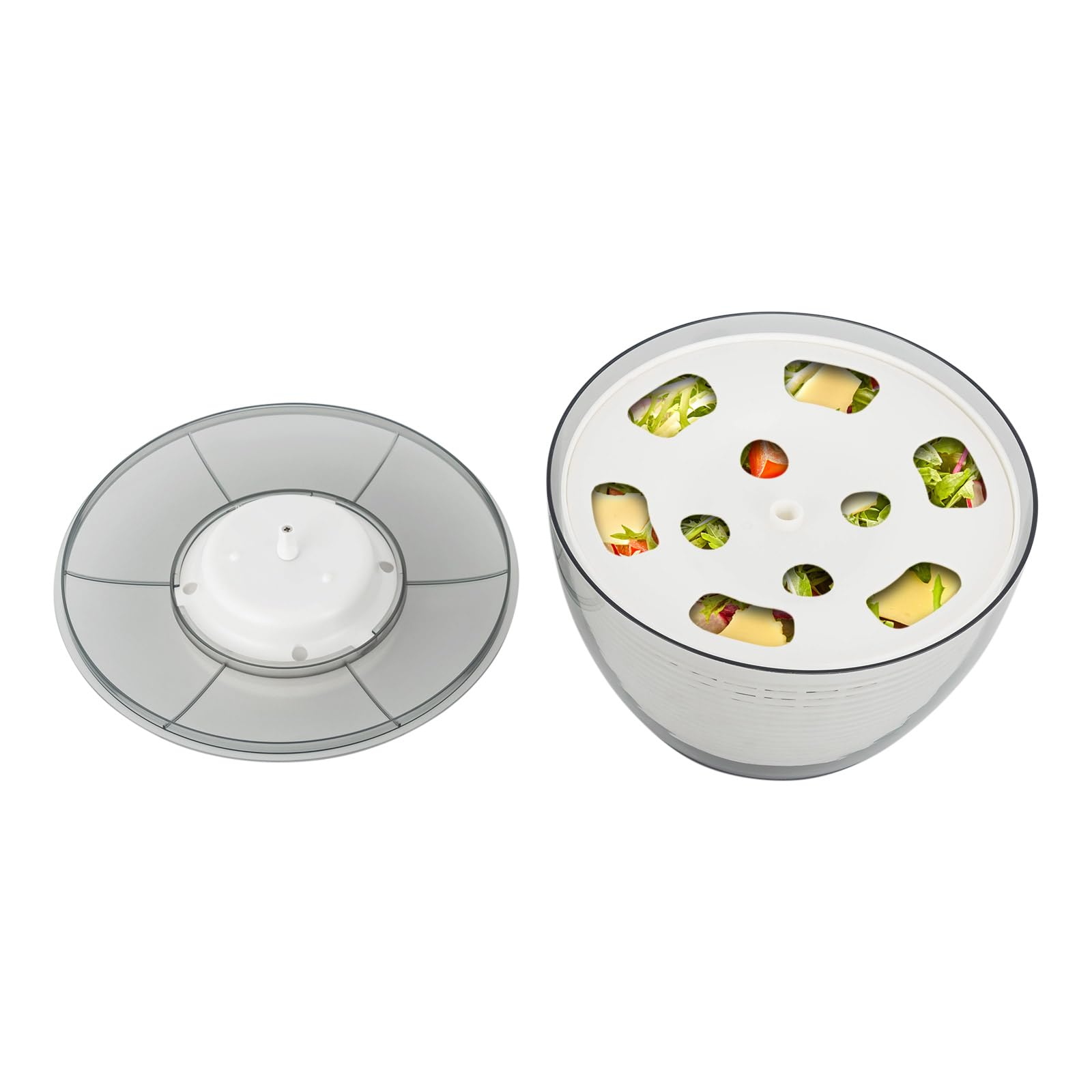 Disidratatore alimentare DC 5 V, macchina per asciugatrice elettrica con cavo USB, 500 giri/min, centrifuga per insalata, 4,75 l, per frutta e verdura, 24,4 x 18,5 cm, grande centrifuga automatica per