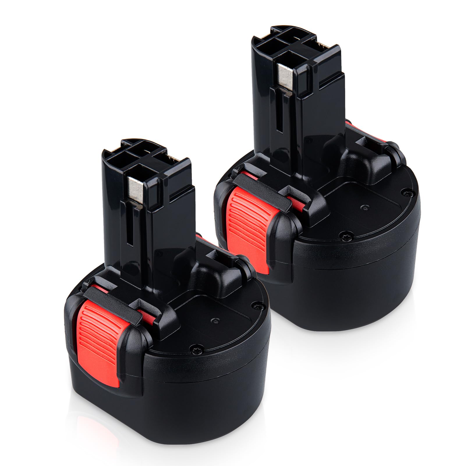2Packs 9.6V 4.8Ah Ni-MH Battery Replacement for Bosch Battery Compatible with Bosch BAT048 BAT100 BAT119 2607335272 2607335461 GSR 9.6VE-2 PSR 9.6VE-2 PSR960 23609 32609-RT