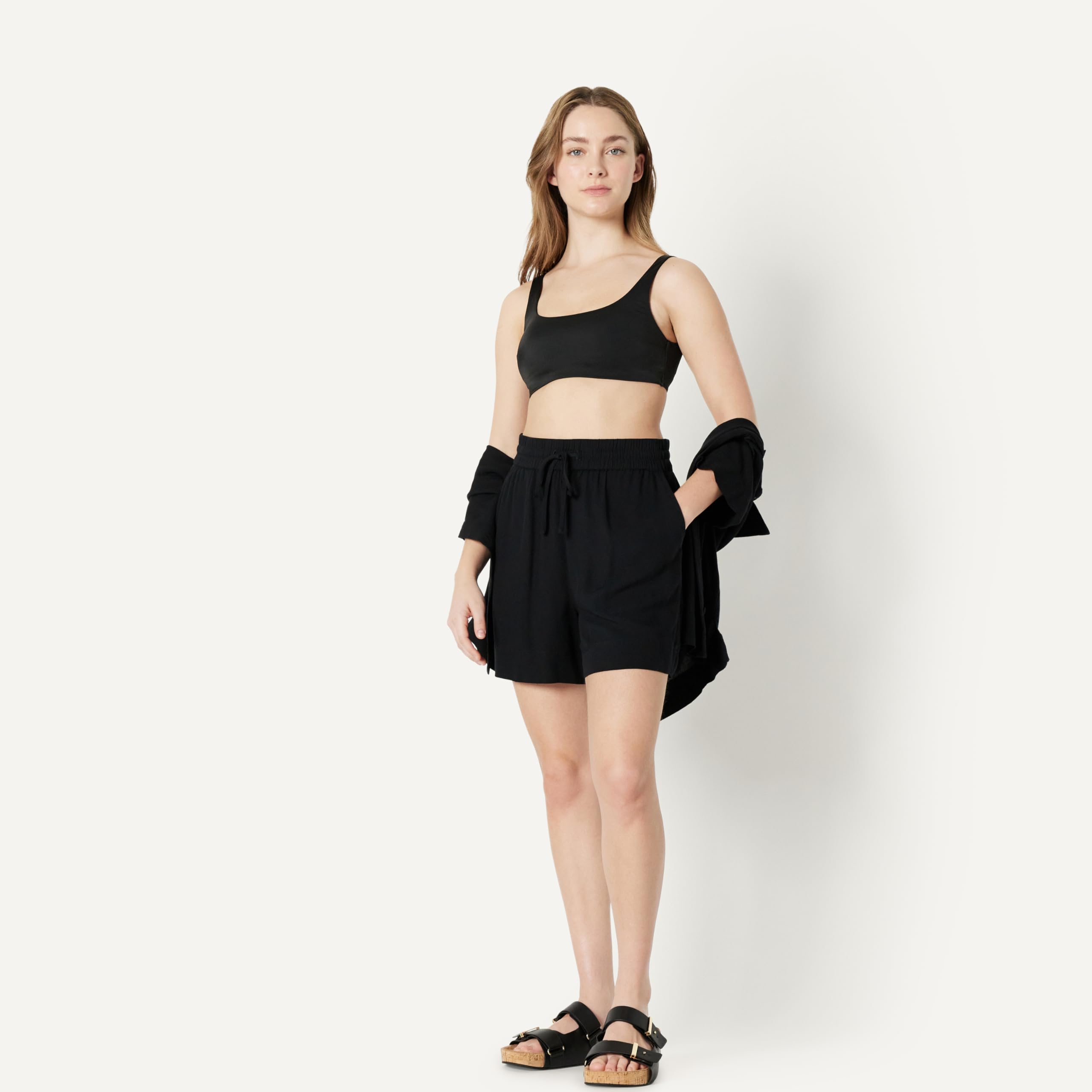Amazon Essentials Top de Bikini con Cuello Cuadrado Mujer