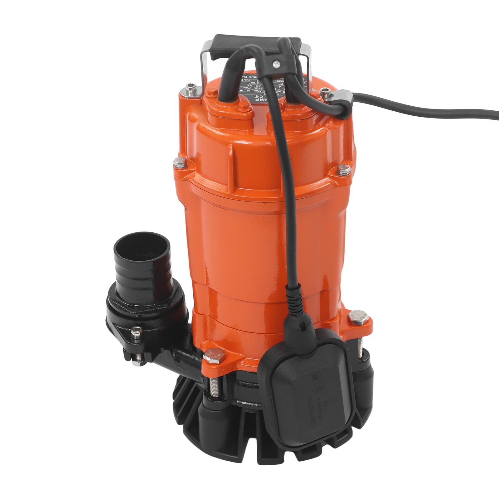 Pompa sommersa per acque sporche 750 W, 230 V, portata massima 19000 l/h, altezza massima di erogazione 18 m, grado di protezione IP68, pompa acque reflue con cavo di alimentazione allungato