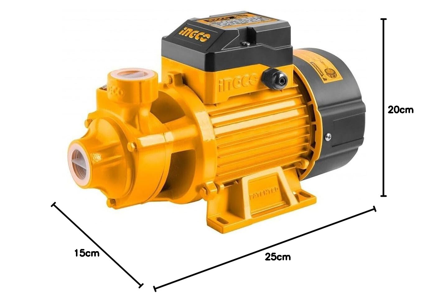 Ingco Vpm7508 Auto Pompa Autodescante 750 W 1 Hp Elettropompa 8 Mt 50 Lt/min