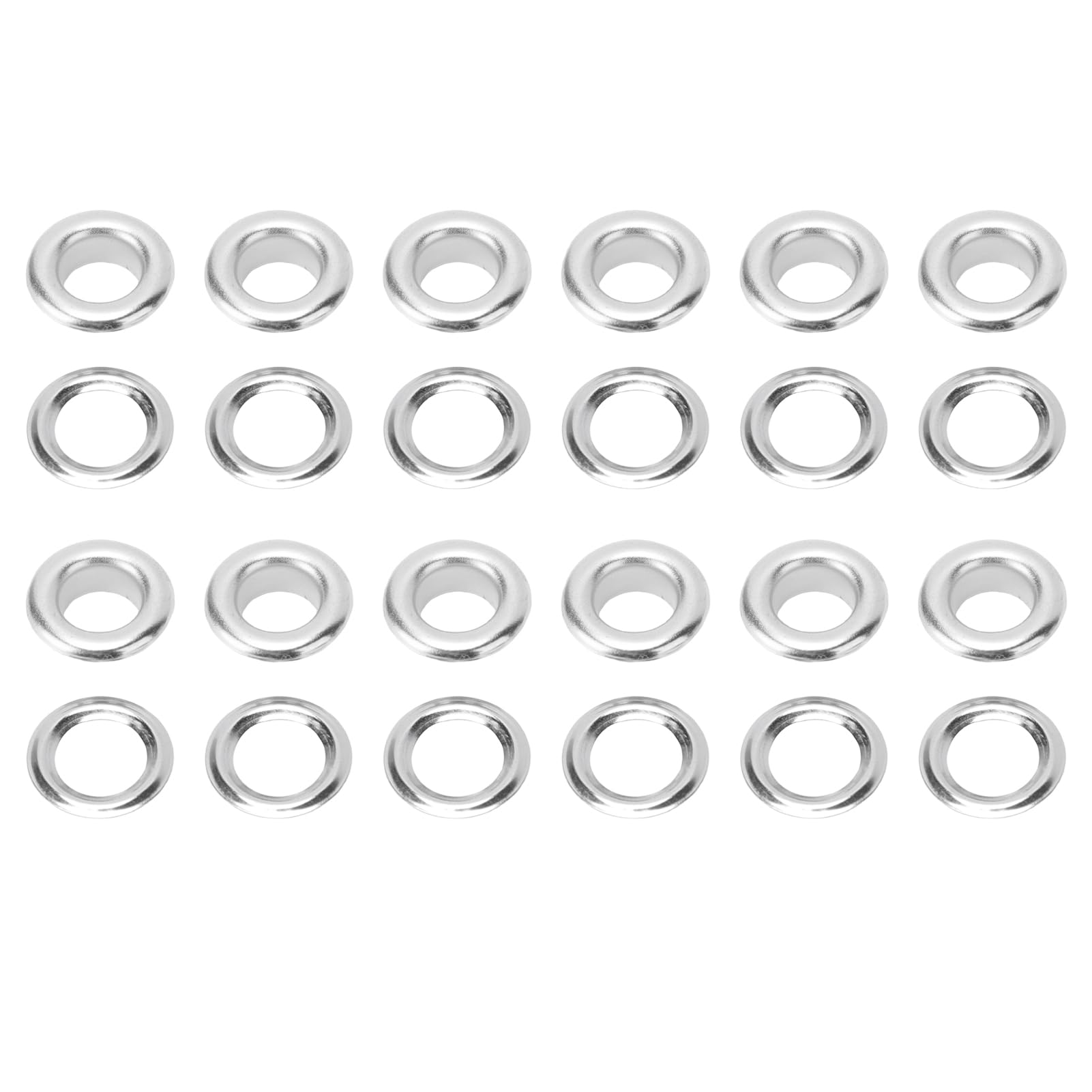 Juego de 300 Ojales de Acero Inoxidable de 8mm, con Arandelas, Herramienta para Zapatos, Ropa, Manualidades, Bolsa, Bricolaje (SILVER)