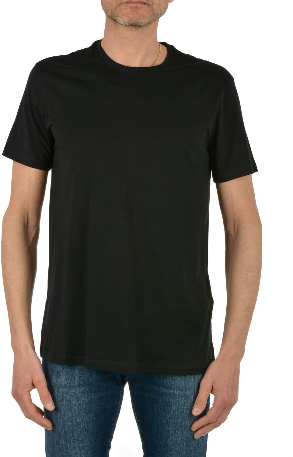 Aï½œX ARMANI EXCHANGE Men's Solid Colored Basic Pima Crew Neck