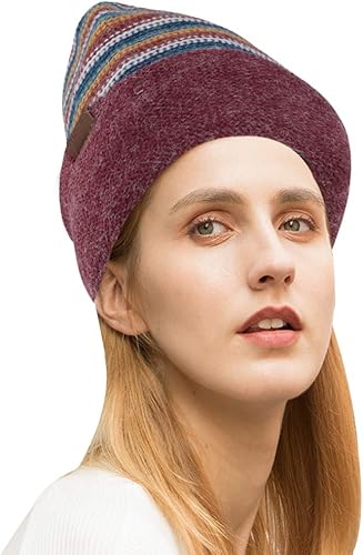 Miniatura 4 de RANDY SUN Waterproof Beanie Hat, Unisex Daily Slouchy Knitted Beanie Thick Soft Warm Winter Hat Anti UV MediumLarge 1 Pack