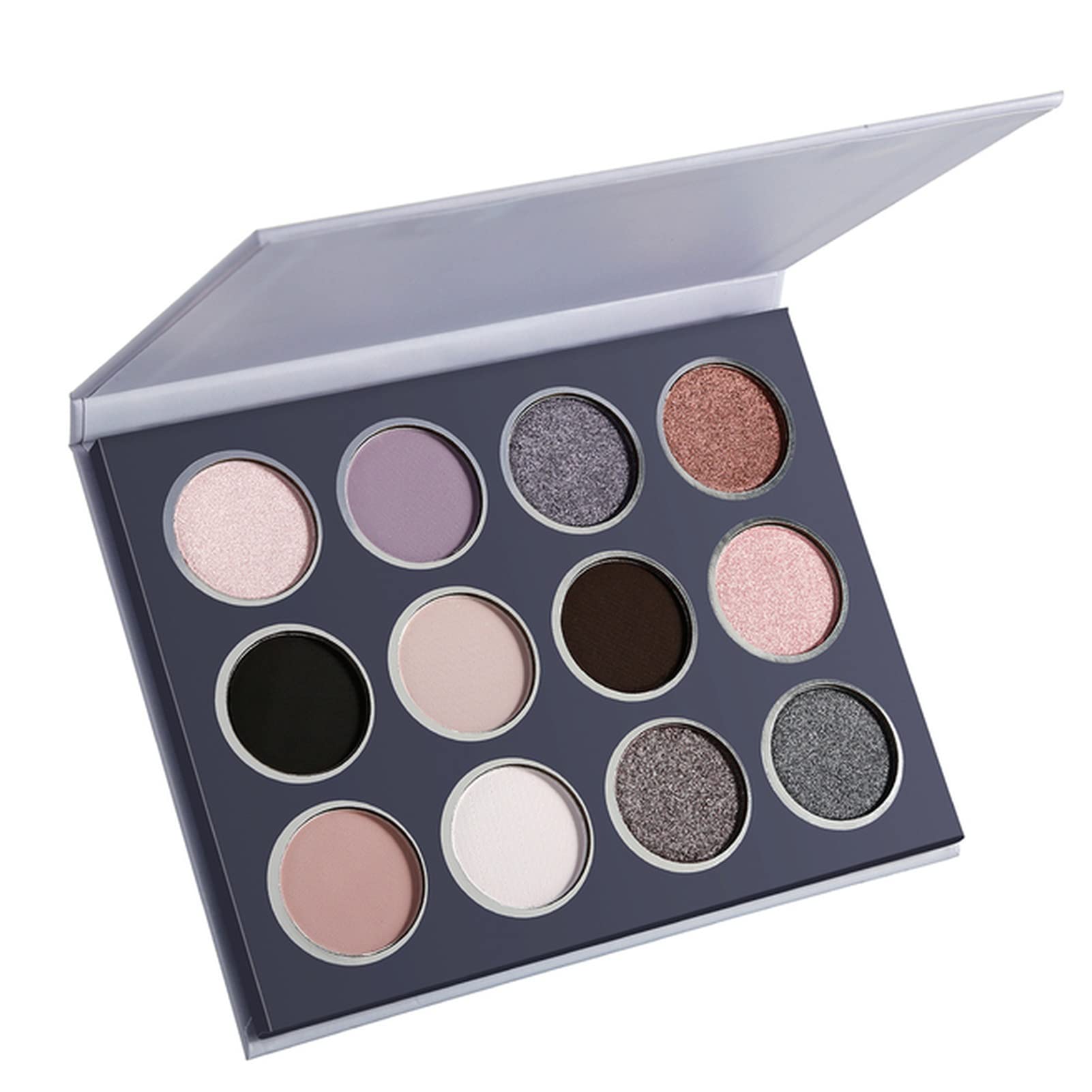 Paletas de sombras de ojos 20pcs / lot rojo sombra de ojos Paleta Cosméticos Blush lindo sombra de ojos personalizado sombra de ojos paleta con logo Paletas de sombras de ojos profesionales(Light Grey