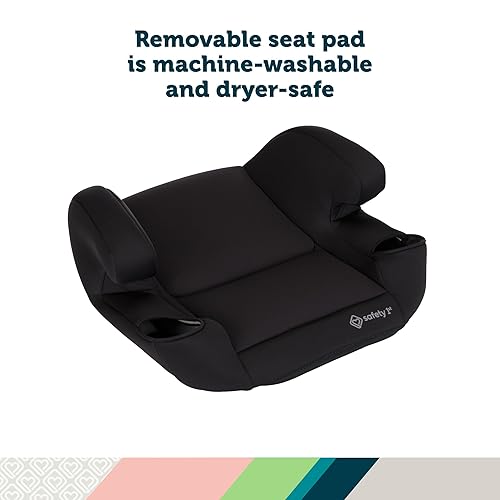 Miniatura 4 de Safety 1st Comfort Ride Lite Asiento elevador de automóvil, paquete de 2, asiento elevador ligero sin espalda, lavable a máquina, portavasos aptos