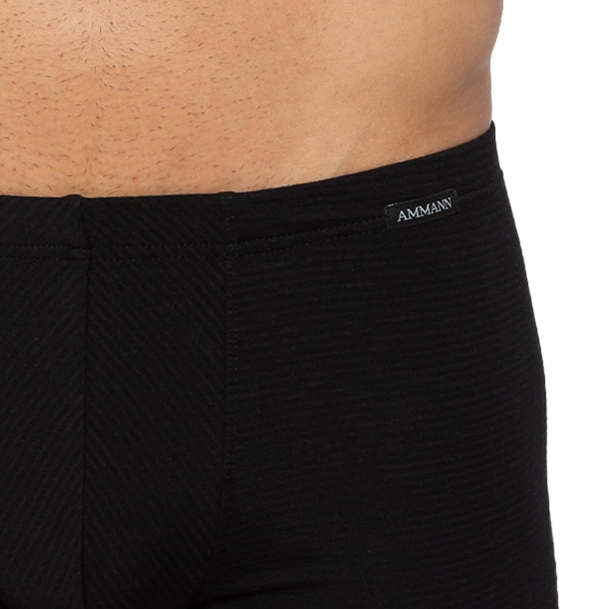 Ammann 3er Pack Herren Pants Retro-Shorts - Cotton & More - Unterhose ohne Eingriff - Modal-Baumwoll-Elastan Mischung - Schwarz Dunkel-Blau - Größe 5 bis 14